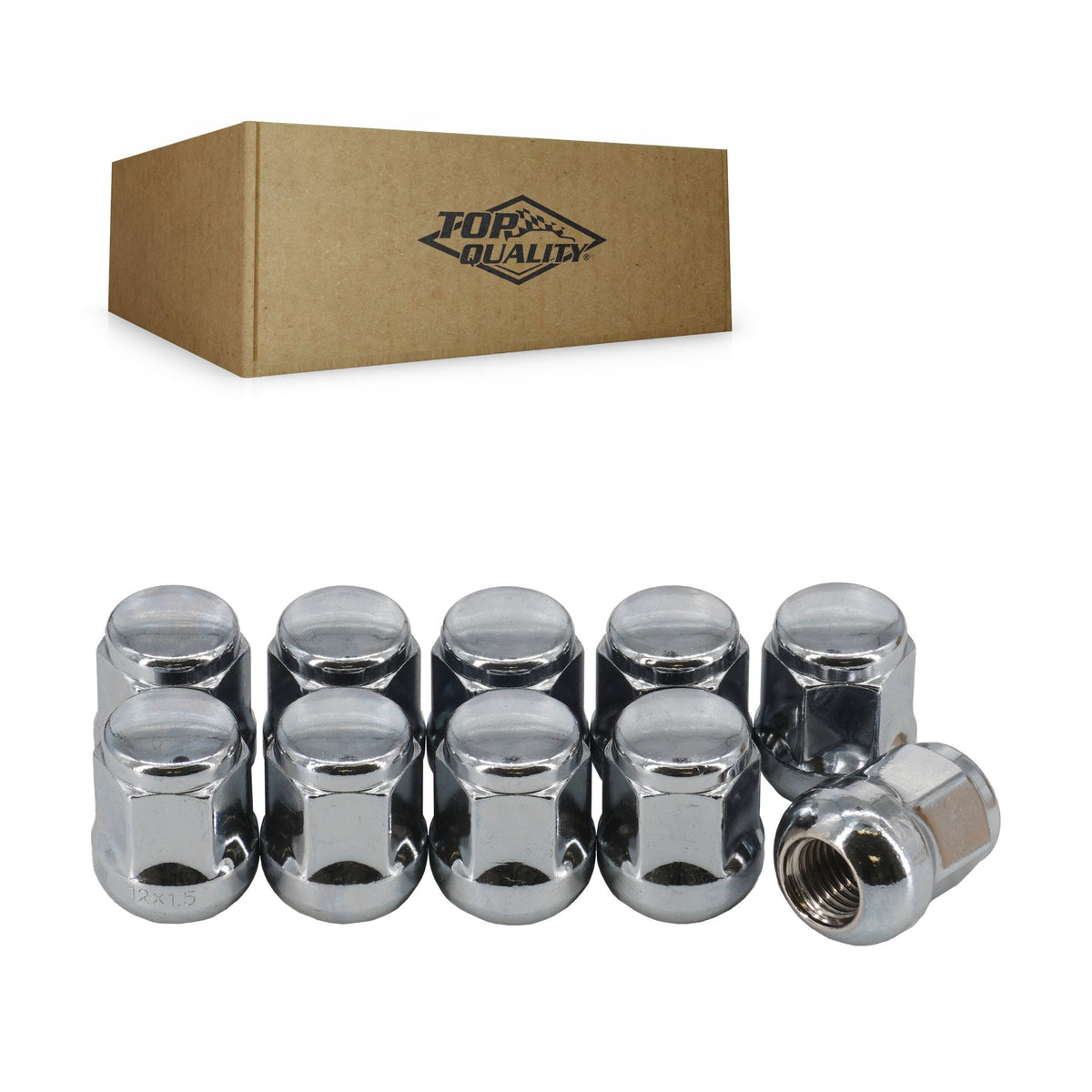 Top Quality Chrome Wheel Lug Nut Bulge Acorn 19 HEX (10 Pack) For Honda Civic CR-V Acura Accord RDX Fit HR-V MDX TLX ILX