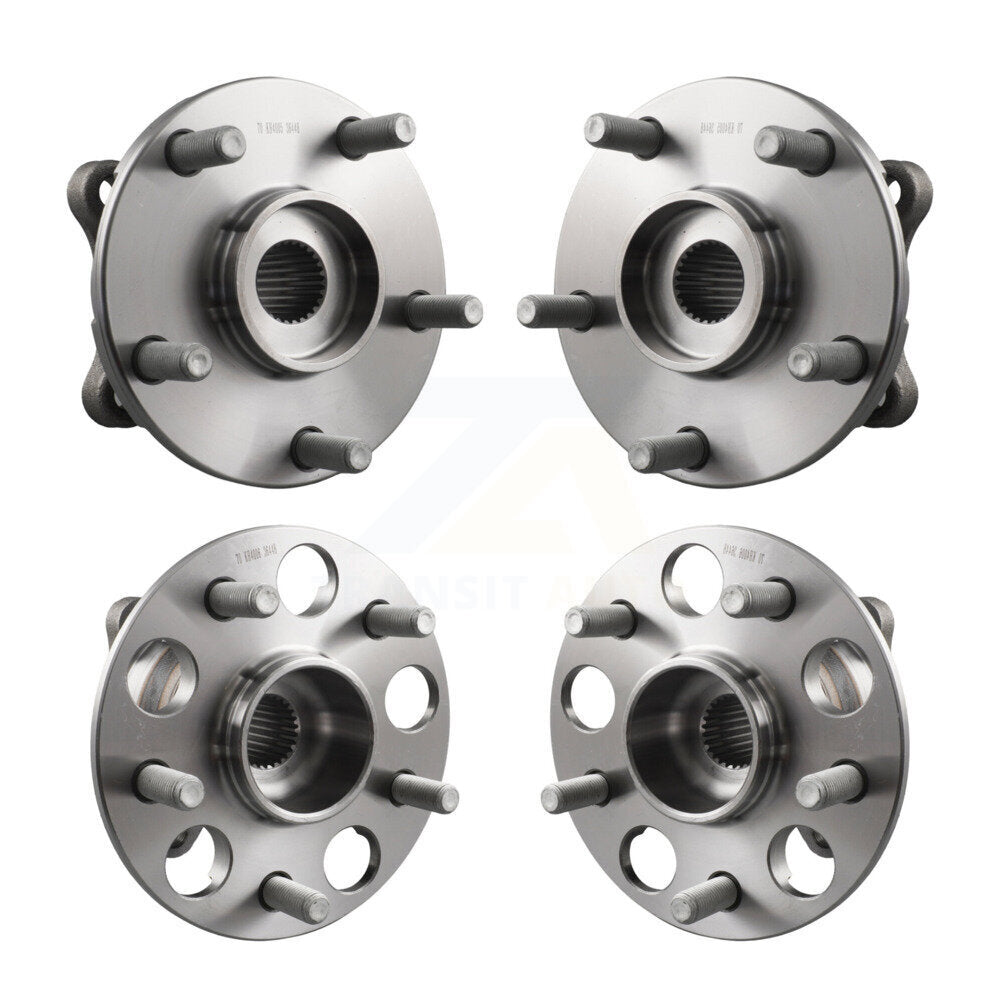 Kugel Front Rear Wheel Bearing & Hub Assembly Kit For 2021-2024 Toyota RAV4 Prime - Left Right Side (Driver Passenger)