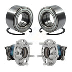 Kugel Front Rear Wheel Bearing And Hub Assembly Kit For 2020-2024 Hyundai Venue - Left Right Side (Driver Passenger) K70-102297