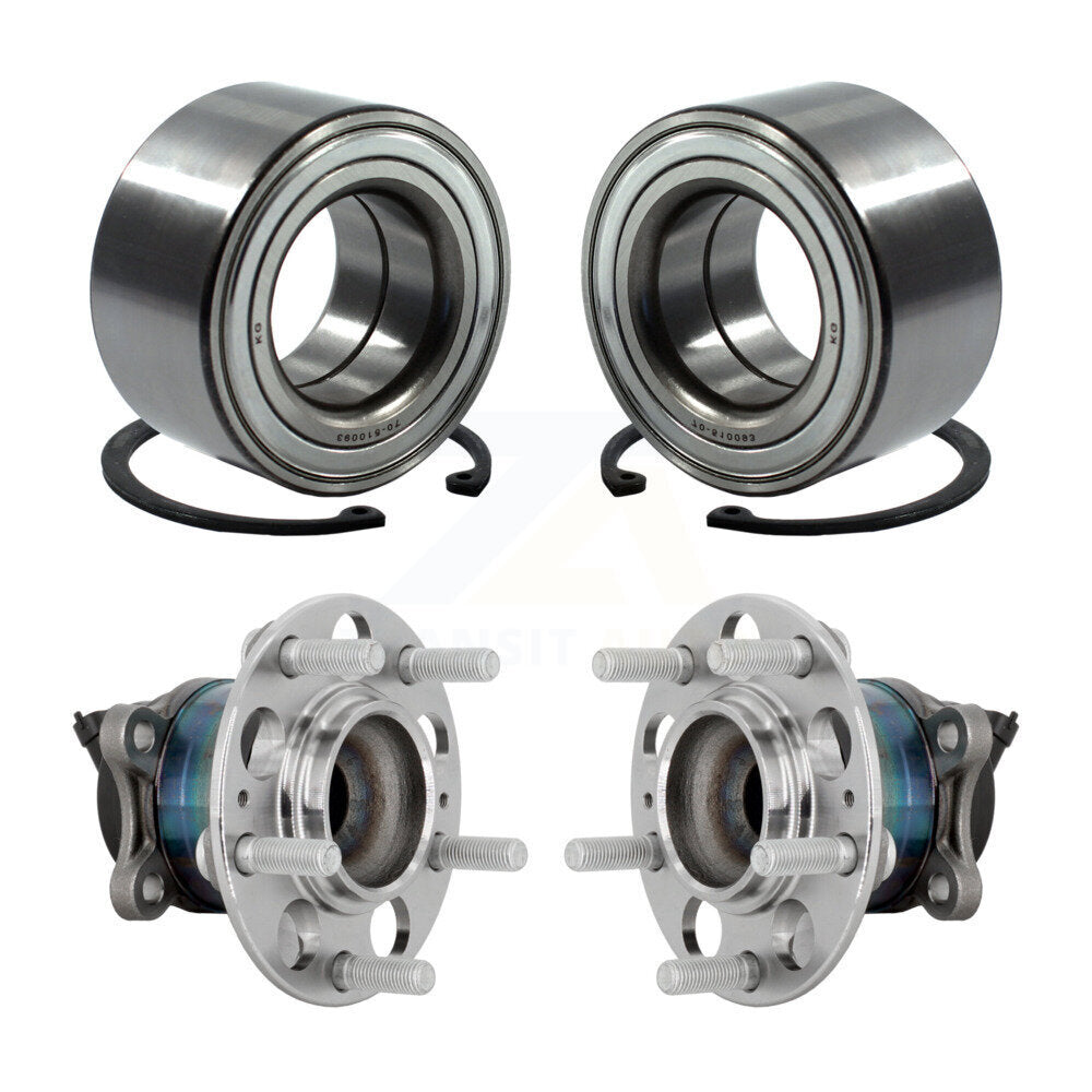Kugel Front Rear Wheel Bearing And Hub Assembly Kit For 2020-2024 Hyundai Venue - Left Right Side (Driver Passenger) K70-102297