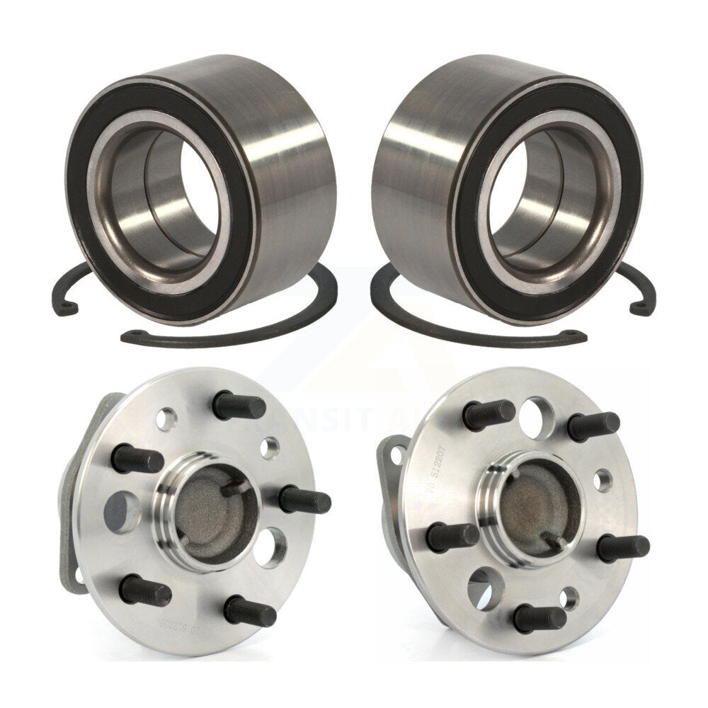 Kugel Front Rear Wheel Bearing And Hub Assembly Kit For Toyota Camry Lexus ES350 Highlander Solara Avalon ES330 - Left Right Side (Driver Passenger) K70-102300