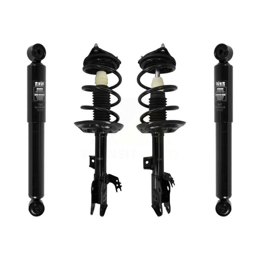 Transit Auto Front Rear Complete Suspension Shocks Strut And Coil Spring Mount Assemblies Kit For 2020-2024 Toyota Highlander - Left Right Side (Driver Passenger) K78M-100553