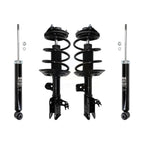 Transit Auto Front Rear Complete Suspension Shocks Strut And Coil Spring Mount Assemblies Kit For Toyota Camry - Left Right Side (Driver Passenger) K78M-100554