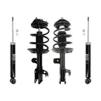 Transit Auto Front Rear Complete Suspension Shocks Strut And Coil Spring Mount Assemblies Kit For Toyota Camry Excludes SE XSE Hybrid V6 Models; Vehicles Built In The USA Left Right K78M-100555