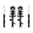 Transit Auto Front Rear Complete Shocks Strut Coil Spring Mount Assemblies Kit For 2020-2024 Toyota Camry LE XLE with AWD Excludes SE XSE Hybrid V6 Models; Vehicles Built In The USA K78M-100556