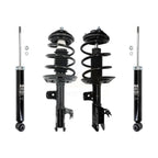 Transit Auto Front Rear Complete Suspension Shocks Strut And Coil Spring Mount Assemblies Kit For Toyota Camry Excludes SE XSE Hybrid V6 Models; Vehicles Built In The USA Left Right K78M-100557