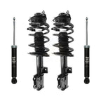 Transit Auto Front Rear Complete Suspension Shocks Strut And Coil Spring Mount Assemblies Kit For 2010-2011 Hyundai Genesis Coupe RWD Excludes Brembo Brakes - Left Right (Driver Passenger) K78M-100559