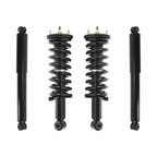 Transit Auto Front Rear Complete Suspension Shocks Strut And Coil Spring Mount Assemblies Kit For 2013-2019 Nissan Frontier Desert Runner Excludes 4 Cylinder PRO-4X - Left Right Side K78M-100563