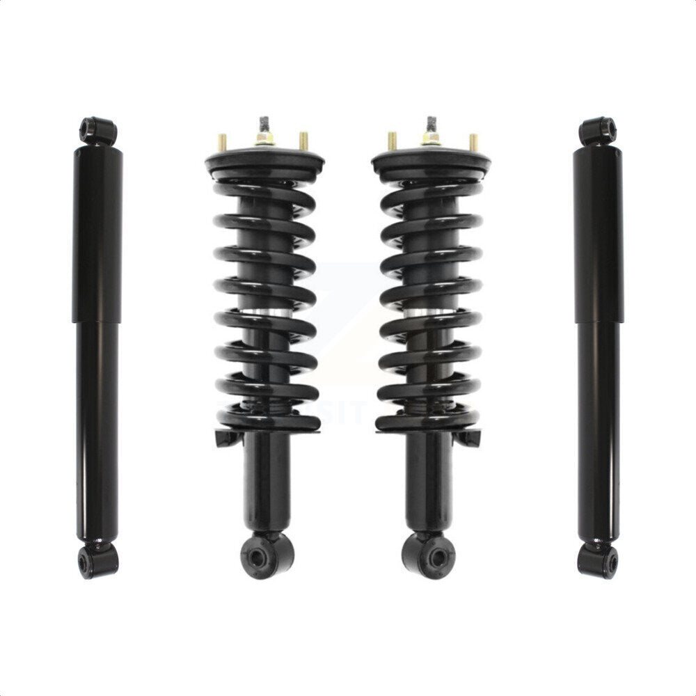 Transit Auto Front Rear Complete Suspension Shocks Strut And Coil Spring Mount Assemblies Kit For 2013-2019 Nissan Frontier Desert Runner Excludes 4 Cylinder PRO-4X - Left Right Side K78M-100563