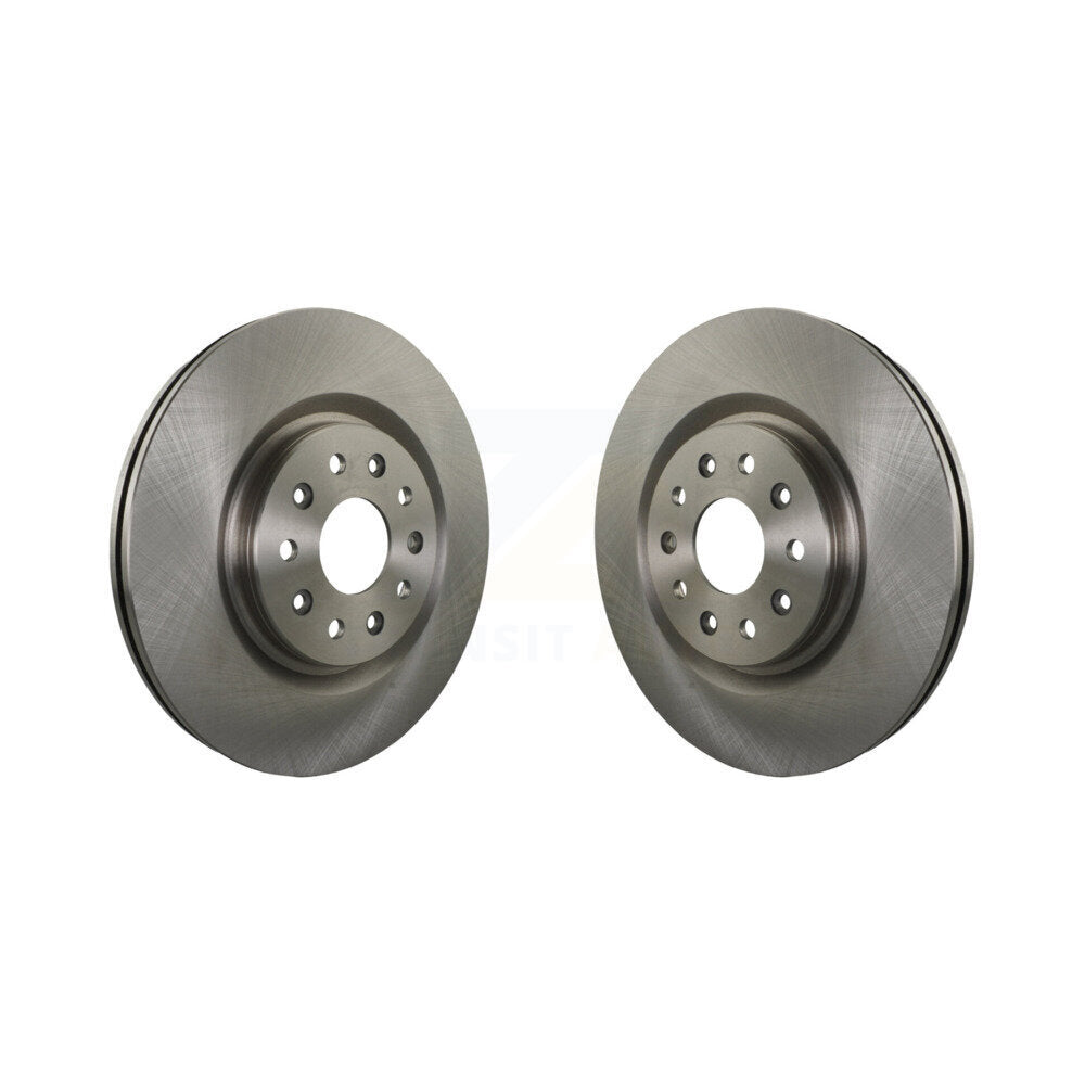 CMX Front Disc Brake Rotors Pair For Chrysler Pacifica Grand Caravan Voyager K8-102742 - Product & Packaging View