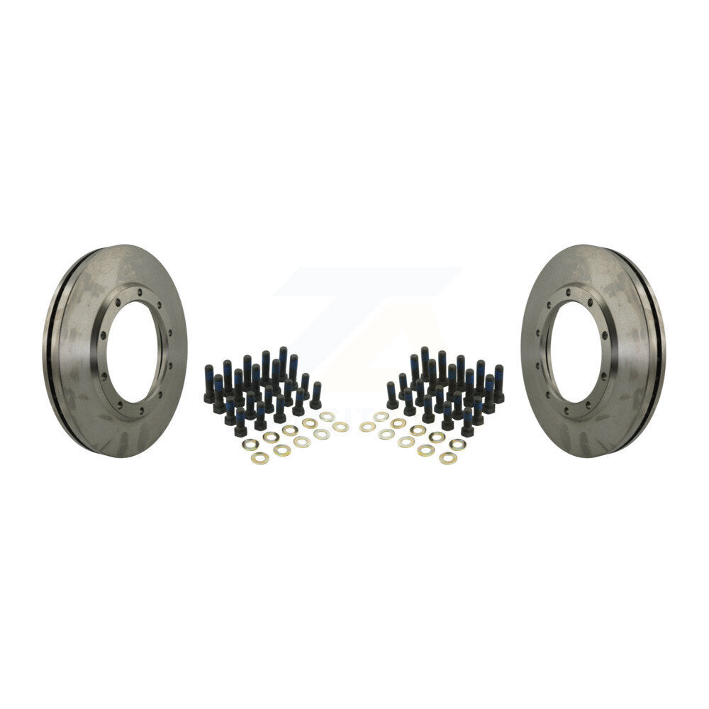 CMX Front Disc Brake Rotors Pair For IC Corporation CE School Bus Commercial International 4400 HC Integrated Ford