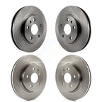 CMX Front Rear Disc Brake Rotors Kit For 2013-2015 Chevrolet Malibu Turbocharged With 296mm Diameter Rotor K8-102753