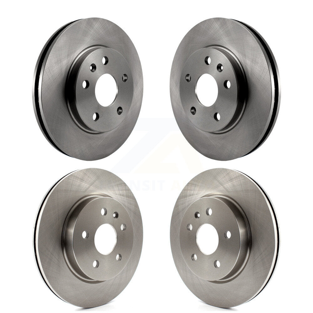 CMX Front Rear Disc Brake Rotors Kit For 2013-2015 Chevrolet Malibu Turbocharged With 296mm Diameter Rotor K8-102753