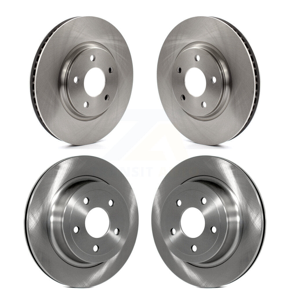 CMX Front Rear Disc Brake Rotors Kit For 2008 Chevrolet Cobalt SS with 2.0L With 1 Piston Calipers K8-102755