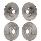 CMX Front Rear Disc Brake Rotors Drums Kit For 2019 Toyota Yaris Hatchback with rear brakes K8-102758