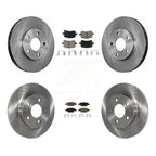 Ensemble CMX avant arrière disques de frein et plaquettes de céramique pour Chevrolet Malibu Pontiac G6 avec 276mm Diamètre du disque K8C-101459