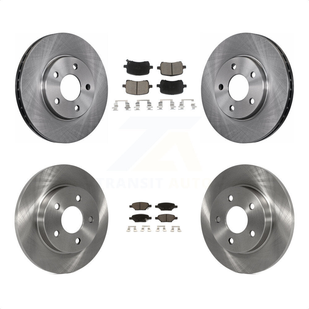 Ensemble CMX avant arrière disques de frein et plaquettes de céramique pour Chevrolet Malibu Pontiac G6 avec 276mm Diamètre