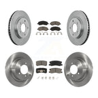CMX Front Rear Disc Brake Rotors And Ceramic Pads Kit For Mitsubishi Lancer K8C-104837