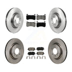 CMX Front Rear Disc Brake Rotors And Ceramic Pads Kit For 2018 Land Rover Range 3.0L with DIESEL engine With 363mm Diameter Rotor K8C-104840