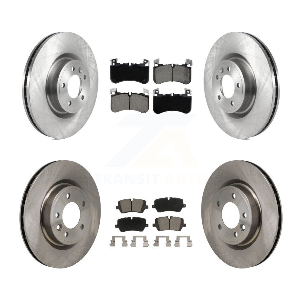 CMX Front Rear Disc Brake Rotors And Ceramic Pads Kit For 2018 Land Rover Range 3.0L with DIESEL engine With 363mm Diameter