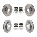 CMX Front Rear Disc Brake Rotors And Ceramic Pads Kit For 2021 Nissan Rogue 1st Digit Of Vin Is 5 K K8C-104845