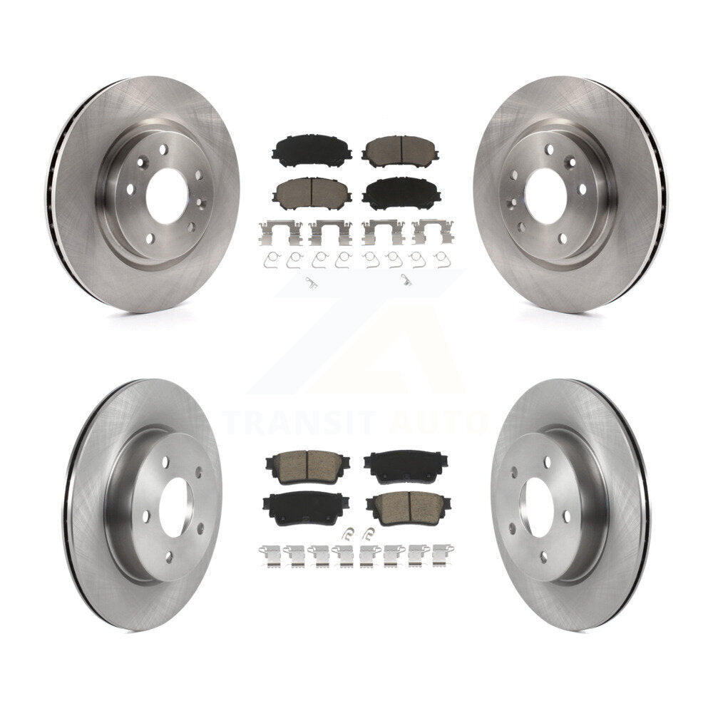 CMX Front Rear Disc Brake Rotors And Ceramic Pads Kit For 2021 Nissan Rogue 1st Digit Of Vin Is 5 K K8C-104845