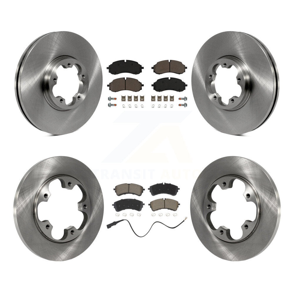 Ensemble CMX avant arrière disques de frein et plaquettes de céramique pour Ford Transit-250 Transit-350 Transit-150 avec 5
