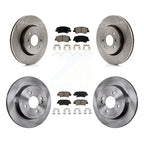 CMX Front Rear Disc Brake Rotors And Ceramic Pads Kit For 2018 Kia Rio Except Vehicles Manufactured In Mexico K8C-104848