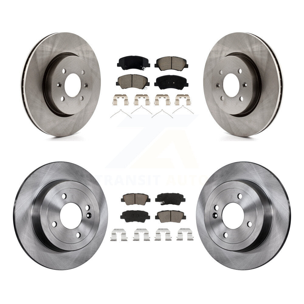 CMX Front Rear Disc Brake Rotors And Ceramic Pads Kit For 2018 Kia Rio Except Vehicles Manufactured In Mexico K8C-104848