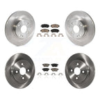 Ensemble CMX avant arrière disques de frein et plaquettes de céramique pour 2016-2018 Toyota Yaris berline K8C-104850