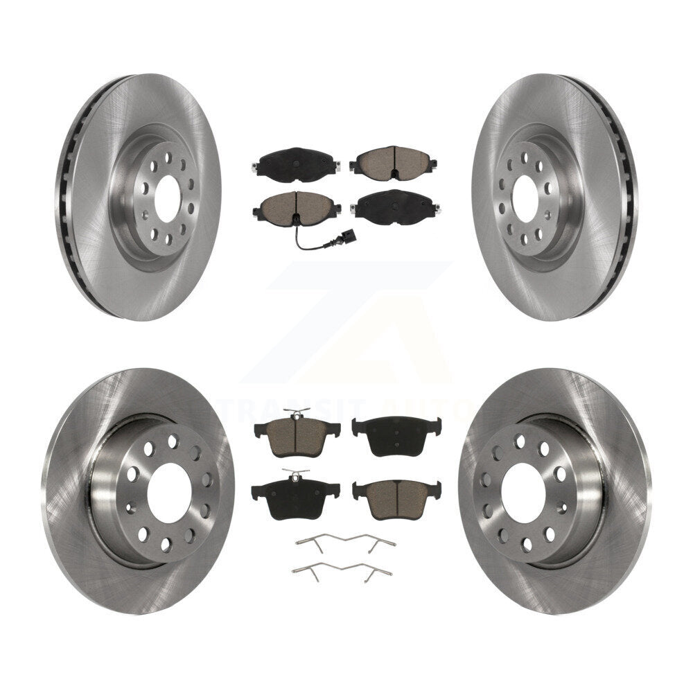 CMX Front Rear Disc Brake Rotors And Ceramic Pads Kit For 2019 Audi A3 With 340mm Diameter Rotor K8C-104851