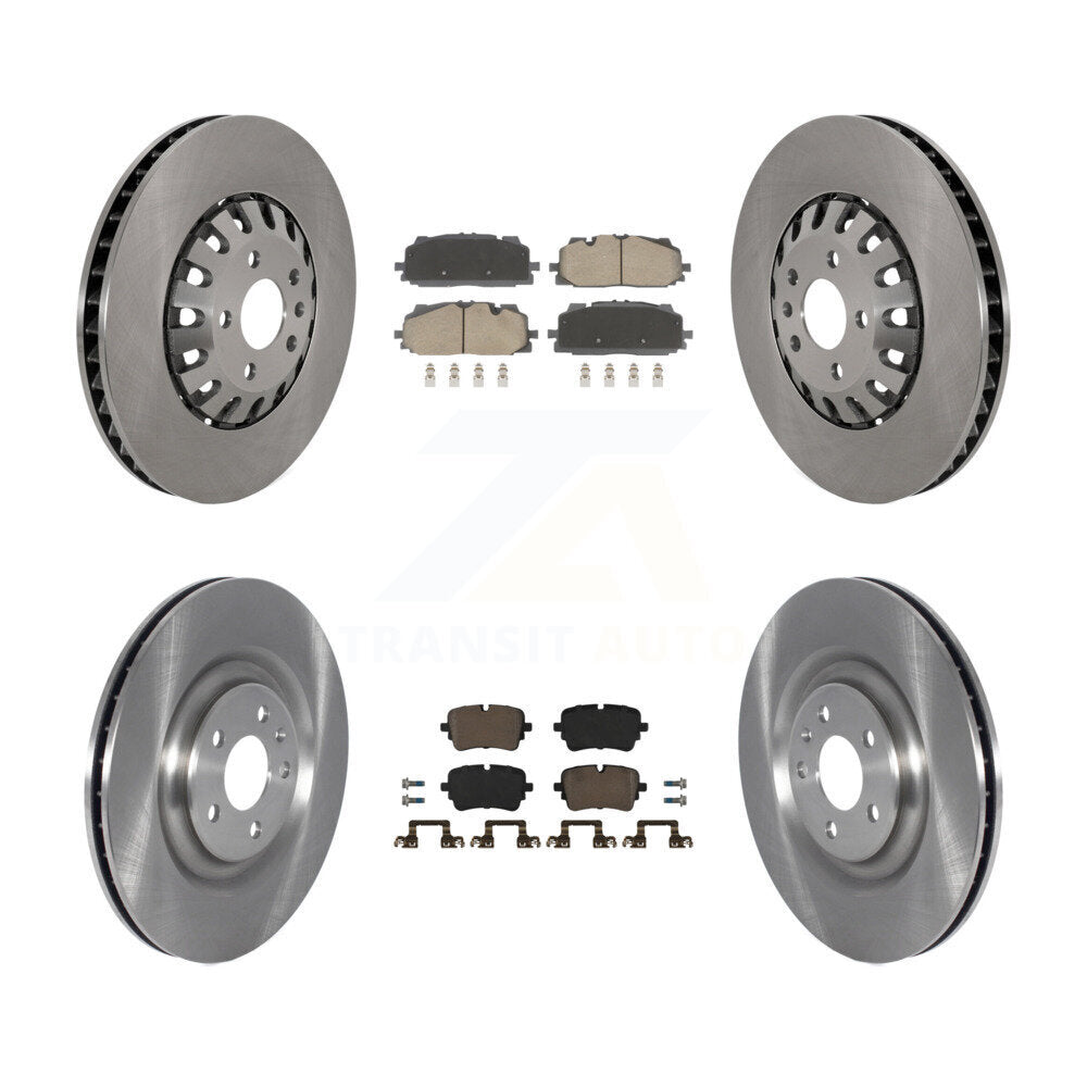 CMX Front Rear Disc Brake Rotors And Ceramic Pads Kit For Audi Q8 A8 Quattro With 375mm Diameter Rotor K8C-104853