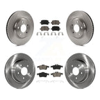 CMX Front Rear Disc Brake Rotors And Ceramic Pads Kit For 2008 Chevrolet Cobalt SS with 2.0L With 1 Piston Calipers K8C-104854