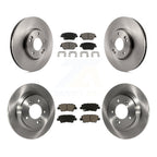 CMX Front Rear Disc Brake Rotors And Ceramic Pads Kit For 2016 Kia Optima Hybrid EX LX Premium With Electric Parking K8C-104856