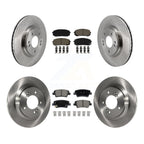 Ensemble CMX avant arrière disques de frein et plaquettes de céramique pour 2021-2025 Hyundai Elantra 1.6L avec Turbocompressé avec stationnement manuel K8C-104858