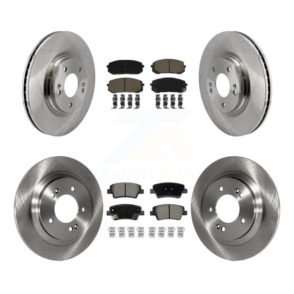 Ensemble CMX avant arrière disques de frein et plaquettes de céramique pour 2021-2025 Hyundai Elantra 1.6L avec