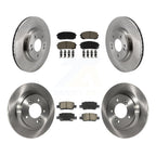CMX Front Rear Disc Brake Rotors And Ceramic Pads Kit For 2021-2025 Hyundai Elantra 1.6L with Turbocharged With Electric Parking K8C-104859