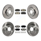 CMX Front Rear Disc Brake Rotors And Ceramic Pads Kit For 2021-2025 Hyundai Elantra 1.6L with Naturally Aspirated With Manual Parking K8C-104860