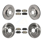CMX Front Rear Disc Brake Rotors And Ceramic Pads Kit For 2021-2025 Hyundai Elantra 1.6L with Naturally Aspirated With Electric Parking K8C-104861