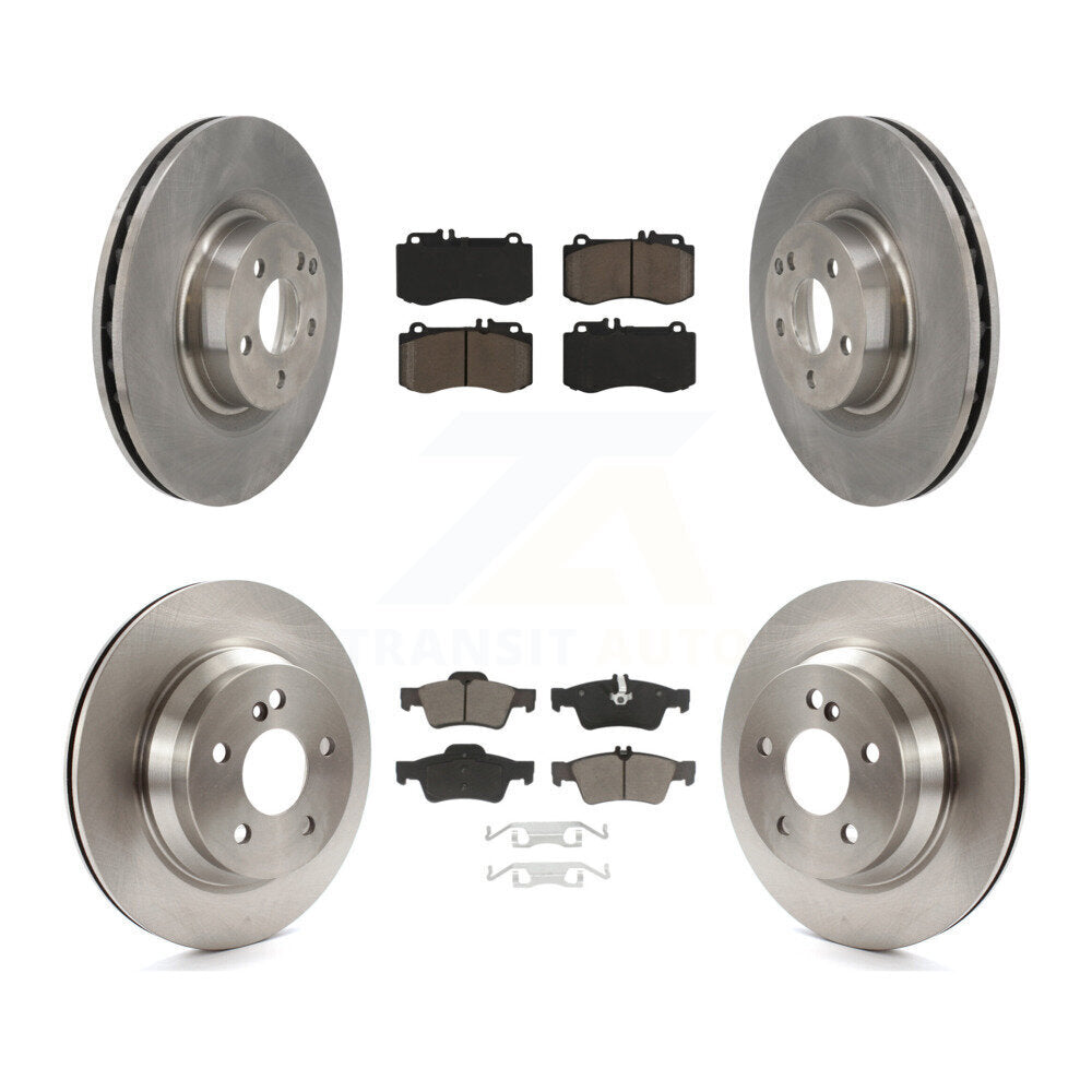 CMX Front Rear Disc Brake Rotors And Ceramic Pads Kit For Mercedes-Benz E400 With 344mm Diameter Rotor K8C-104862