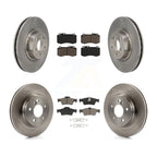 CMX Front Rear Disc Brake Rotors And Ceramic Pads Kit For 2010-2011 Mercedes-Benz E550 Sedan With 300mm Diameter Rotor K8C-104864