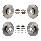 CMX Front Rear Disc Brake Rotors And Ceramic Pads Kit For 2009-2013 INFINITI G37 AWD With 1 Piston Caliper K8C-104867