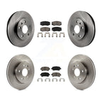 CMX Front Rear Disc Brake Rotors And Ceramic Pads Kit For 2013-2015 Chevrolet Malibu Turbocharged With 296mm Diameter Rotor K8C-104869