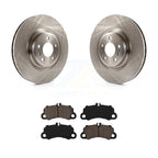 CMX Front Disc Brake Rotors And Ceramic Pads Kit For 2022-2023 Porsche Macan Base Without Composite Brakes K8C-104873
