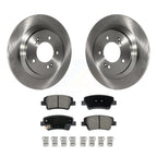 CMX Rear Disc Brake Rotors And Ceramic Pads Kit For Hyundai Elantra With Manual Parking K8C-104877