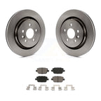 Ensemble CMX arrière disques de frein et plaquettes de céramique pour 2007-2011 Volvo S80 FWD Avec disque ventilé K8C-104882