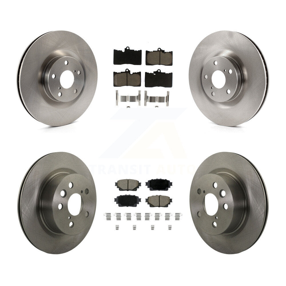 CMX Front Rear Disc Brake Rotors And Ceramic Pads Kit (6Pc) For Lexus IS300 IS350 RC350 RC300 K8C-104887