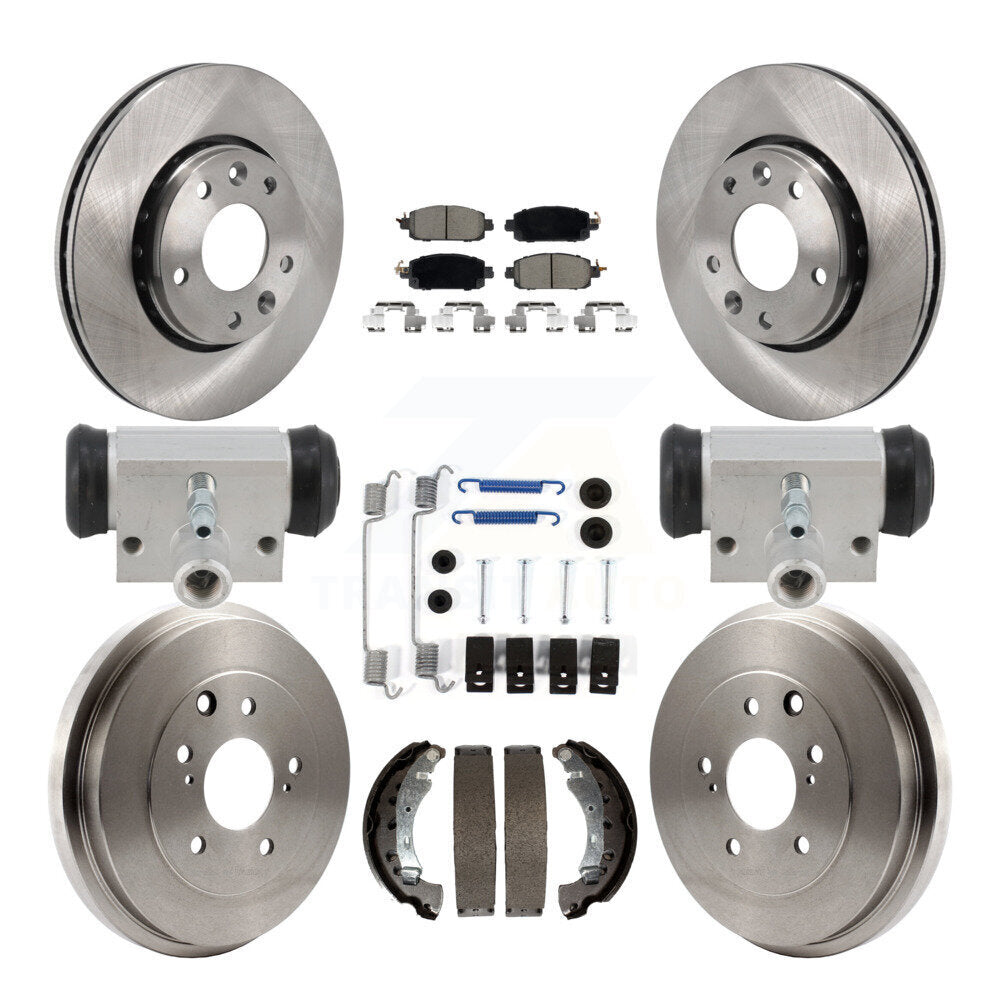 CMX Front Rear Disc Brake Rotors Ceramic Pads And Drum Kit (9Pc) For 2020-2022 Nissan Sentra K8C-104890