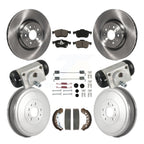 CMX Front Rear Disc Brake Rotors Ceramic Pads And Drum Kit (9Pc) For 2015-2021 Ram ProMaster City K8C-104893