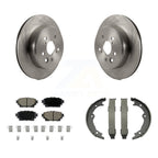 Transit Auto Rear Disc Rotors Ceramic Pads And Parking Brake Shoes Kit For 2021 Lexus RC350 RC300 With 310mm Diameter Rotor K8C-104895